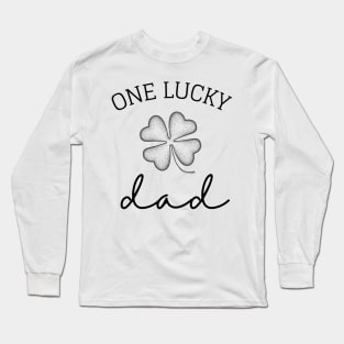 one lucky dad st patrick's day gift ideas for daddy Long Sleeve T-Shirt